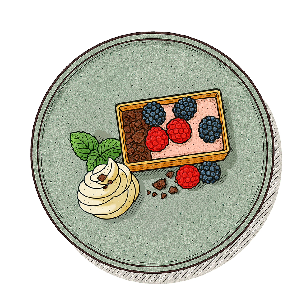 Eine Dessert-Illustration